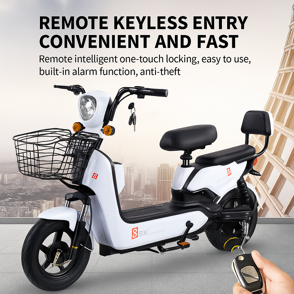 Electric Vehicle, Adult Two Wheeled Electric Bicycle, High-power Leisure Scooterl, Boasam Sky
