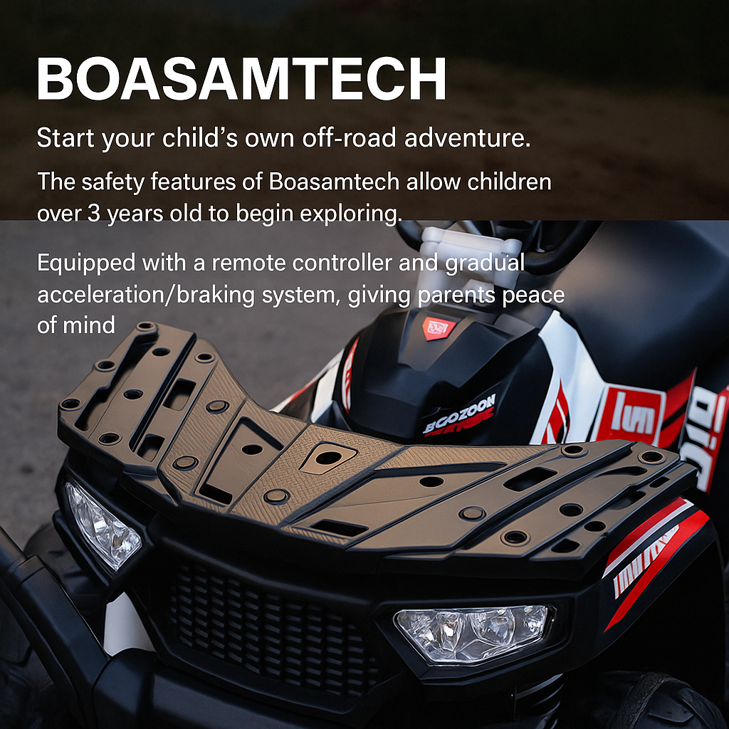 EL Mini ATV 12V Kids Ride-On Vehicle – 2.4G Remote Control, Adjustable Speed, LED Lights