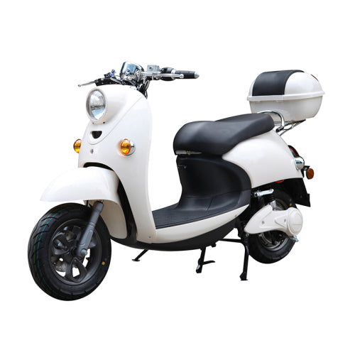 White 1600W Electric Moped/ Scooter – Long Range, Fast Speed, Stylish Design, TDR363Z-A