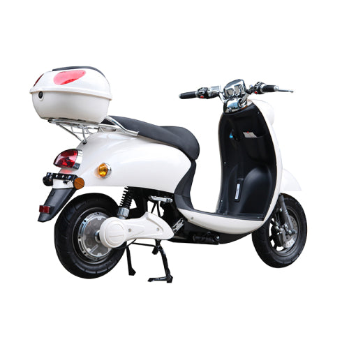 White 1600W Electric Moped/ Scooter – Long Range, Fast Speed, Stylish Design, TDR363Z-A