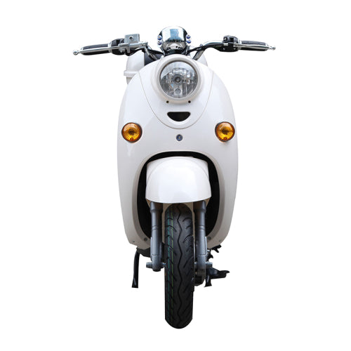 White 1600W Electric Moped/ Scooter – Long Range, Fast Speed, Stylish Design, TDR363Z-A